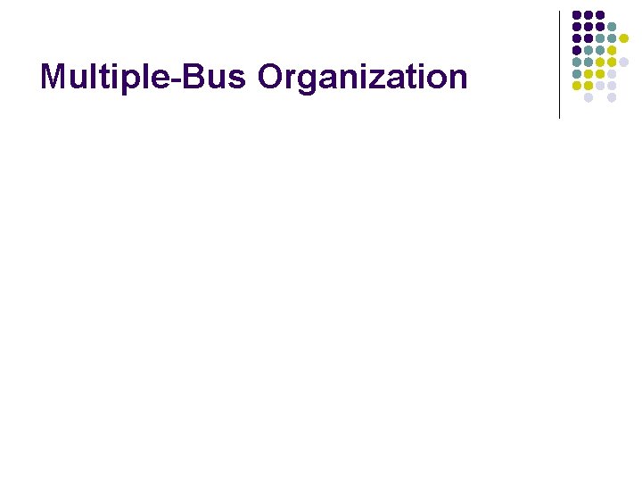 Multiple-Bus Organization 