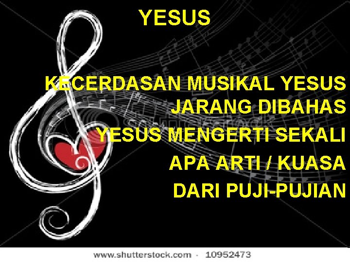 YESUS KECERDASAN MUSIKAL YESUS JARANG DIBAHAS YESUS MENGERTI SEKALI APA ARTI / KUASA DARI