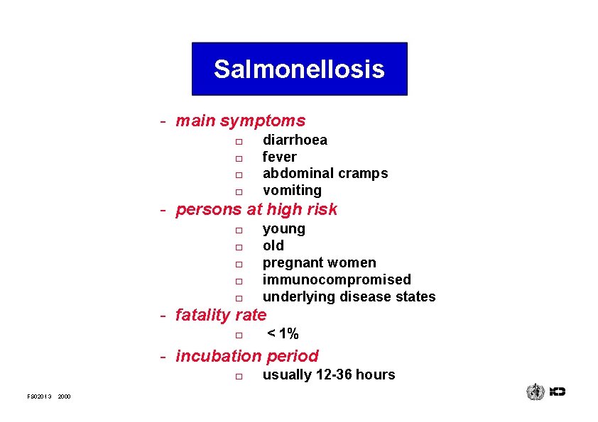 Infectious foodborne pathogens FS 0201 1 2000 Infectious