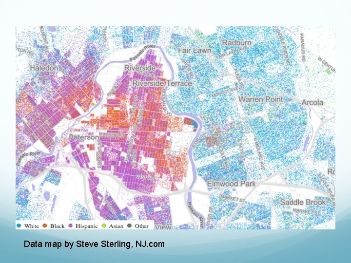 Data map by Steve Sterling, NJ. com 