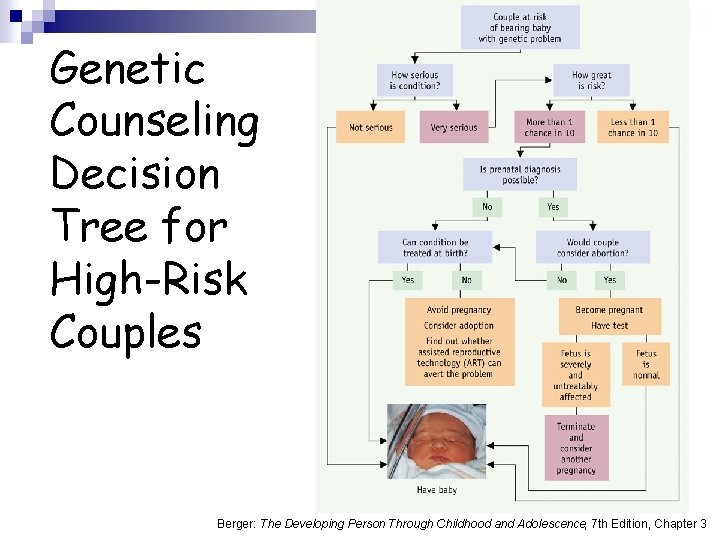 Genetic Counseling Decision Tree for High-Risk Couples Berger: The Developing Person Through Childhood and