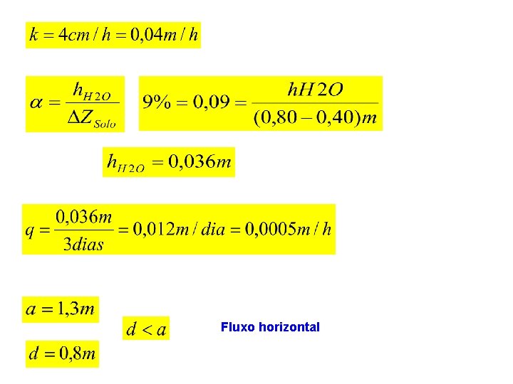 Fluxo horizontal 