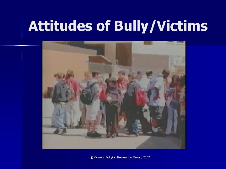 Attitudes of Bully/Victims © Olweus Bullying Prevention Group, 2007 
