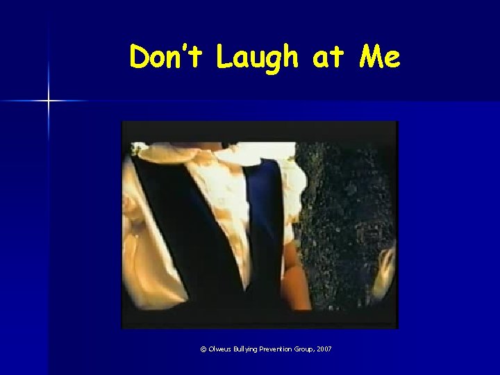 Don’t Laugh at Me © Olweus Bullying Prevention Group, 2007 