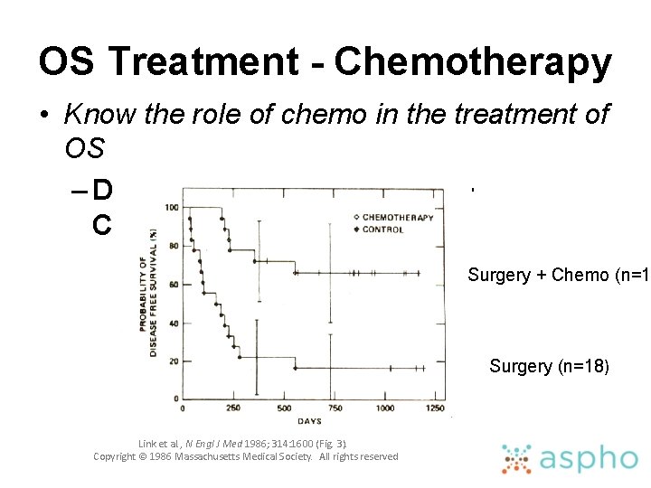 OS Treatment - Chemotherapy • Know the role of chemo in the treatment of