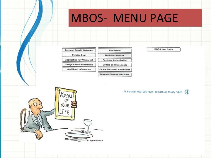 MBOS- MENU PAGE 