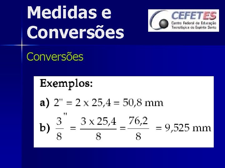 Medidas e Conversões 