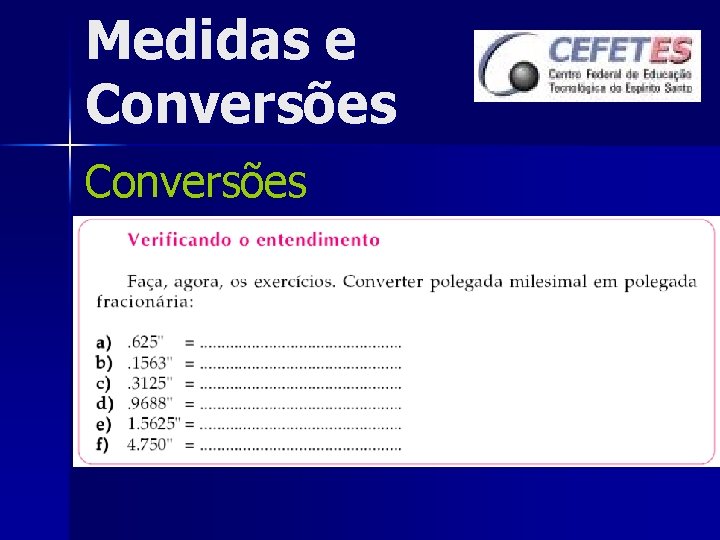 Medidas e Conversões 