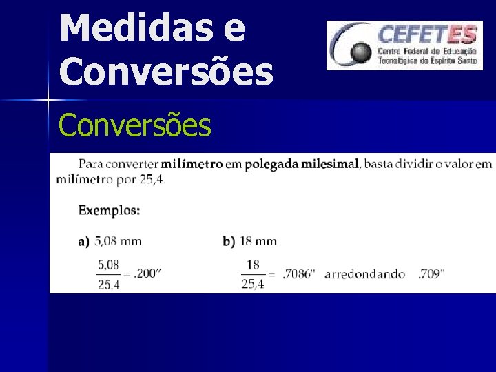 Medidas e Conversões 