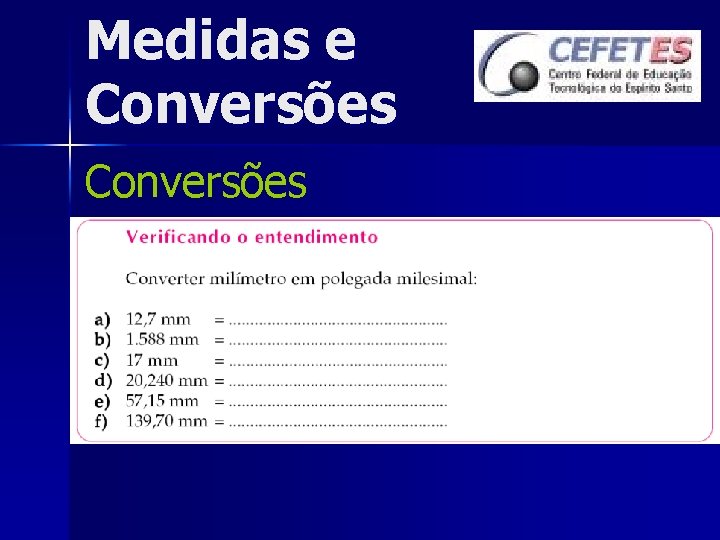 Medidas e Conversões 