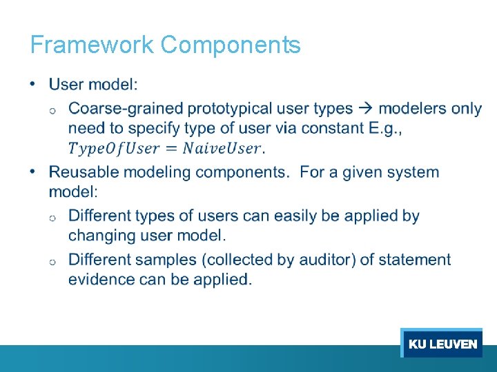 Framework Components • 