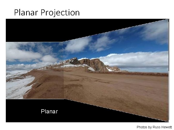 Planar Projection Planar Photos by Russ Hewett 