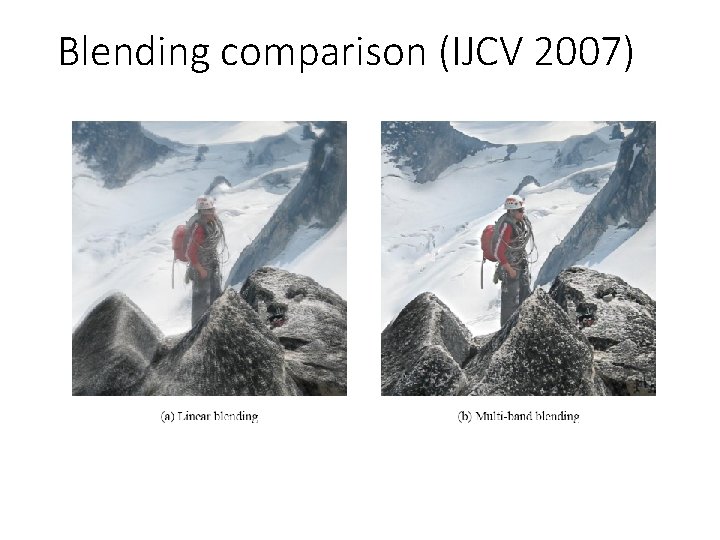 Blending comparison (IJCV 2007) 