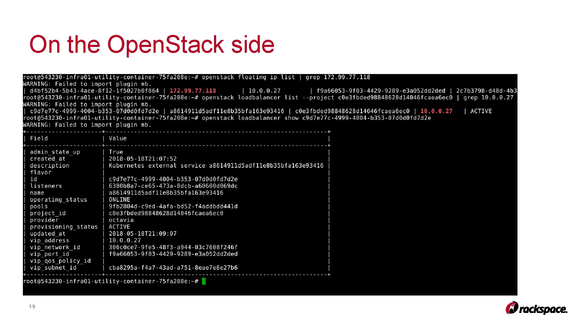 On the Open. Stack side 19 On the Open. Stack side 19