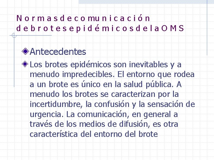N o r m a s d e c o mu n i c