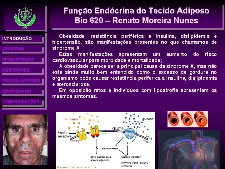 Função Endócrina do Tecido Adiposo Bio 620 – Renato Moreira Nunes INTRODUÇÃO LEOPTINA l.
