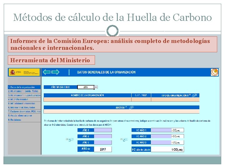 Métodos de cálculo de la Huella de Carbono Informes de la Comisión Europea: análisis