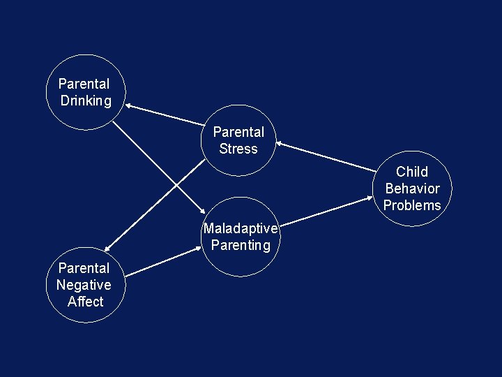 Parental Drinking Parental Stress Child Behavior Problems Maladaptive Parenting Parental Negative Affect 