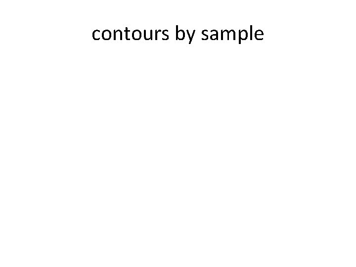 contours by sample 