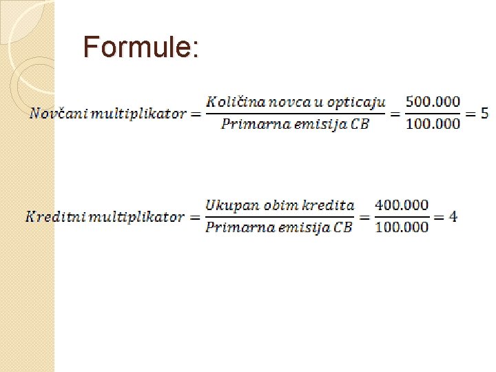 Formule: 