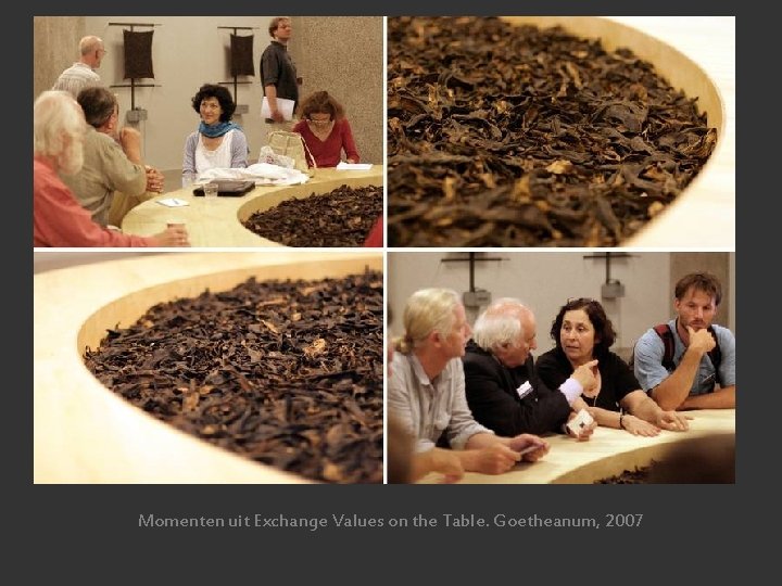 Momenten uit Exchange Values on the Table. Goetheanum, 2007 