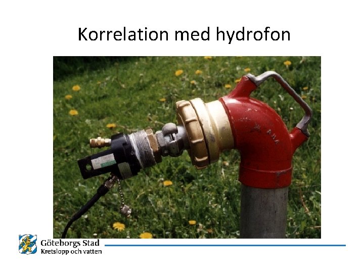 Korrelation med hydrofon 