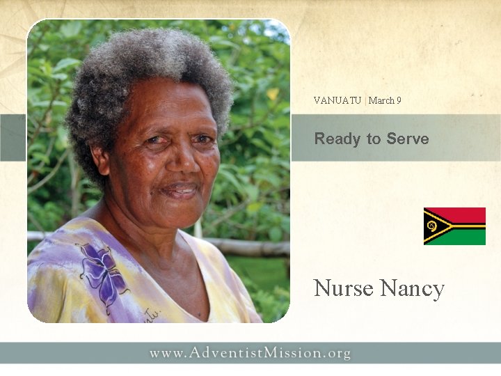 VANUATU | March 9 Ready to Serve Nurse Nancy 