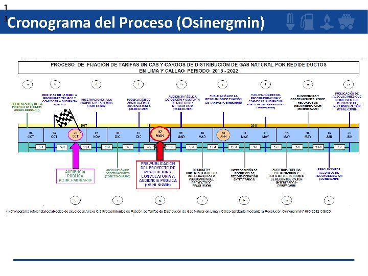 1 1 Cronograma del Proceso (Osinergmin) 