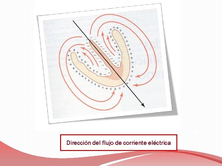 Dirección del flujo de corriente eléctrica 