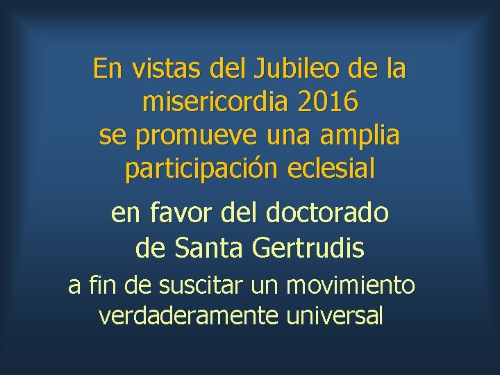 En vistas del Jubileo de la misericordia 2016 se promueve una amplia participación eclesial