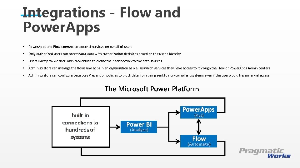 Integrations - Flow and Power. Apps • Power. Apps and Flow connect to external