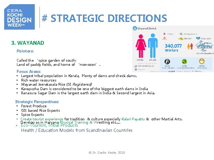 # STRATEGIC DIRECTIONS 3. WAYANAD Pointers: Called the ‘spice garden of south; Land of