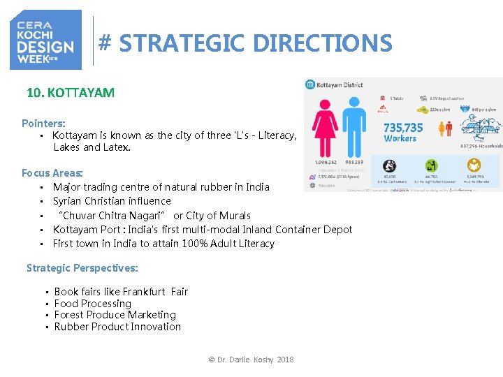 # STRATEGIC DIRECTIONS 10. KOTTAYAM Pointers: • Kottayam is known as the city of