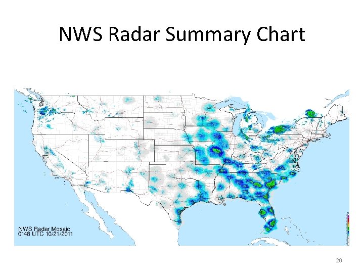 NWS Radar Summary Chart 20 