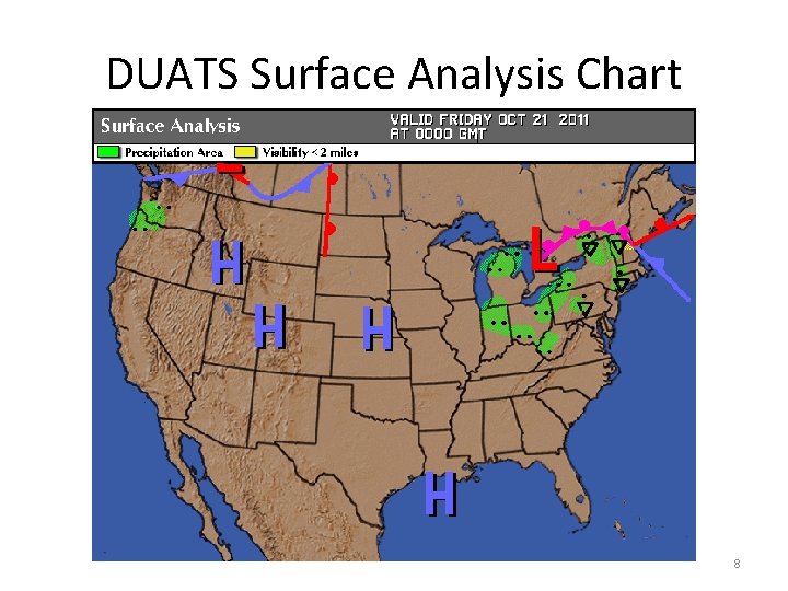 DUATS Surface Analysis Chart 8 