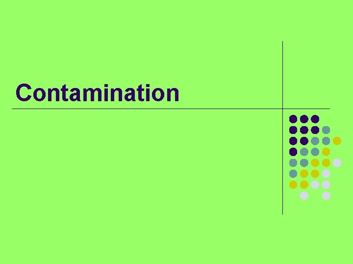 Contamination 