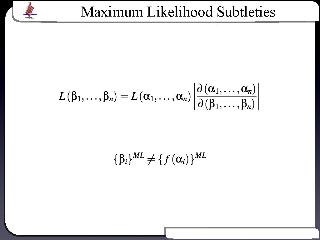 Maximum Likelihood Subtleties Text Introduction to Bayesian Inference 