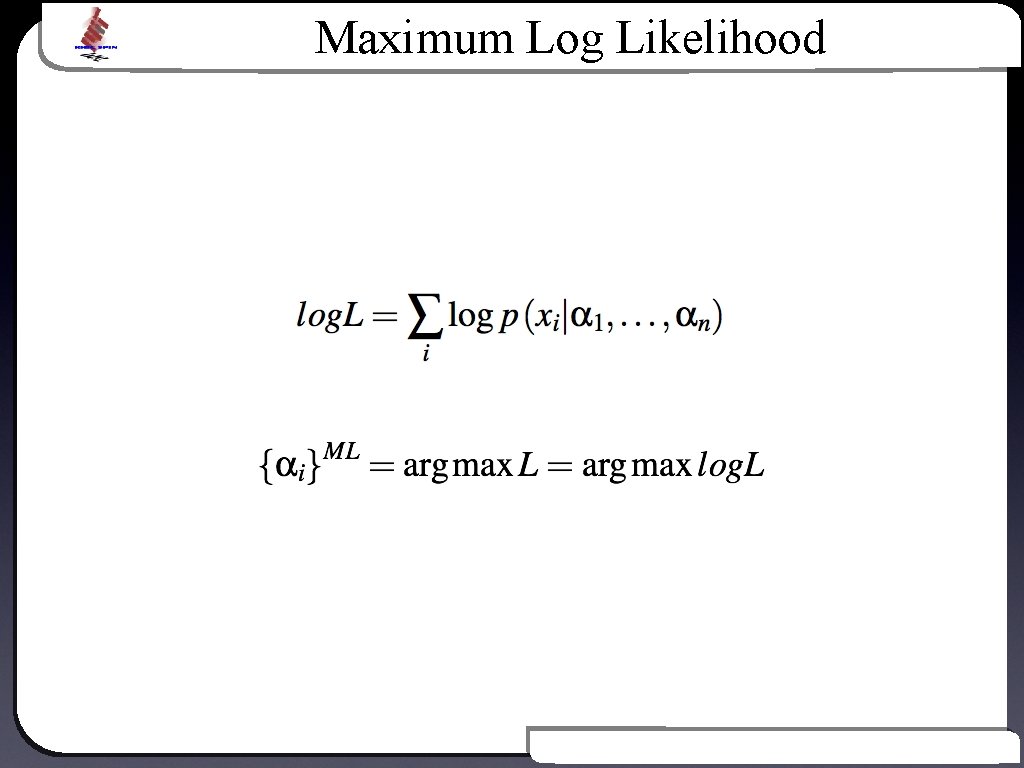 Maximum Log Likelihood Text Introduction to Bayesian Inference 