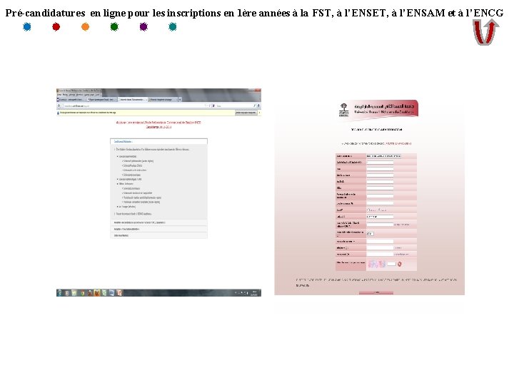 Pré-candidatures en ligne pour les inscriptions en 1ère années à la FST, à l’ENSET,