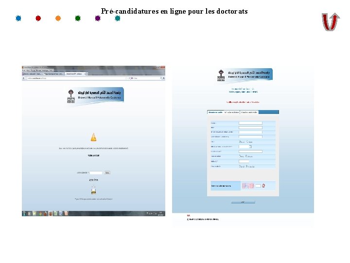 Pré-candidatures en ligne pour les doctorats 