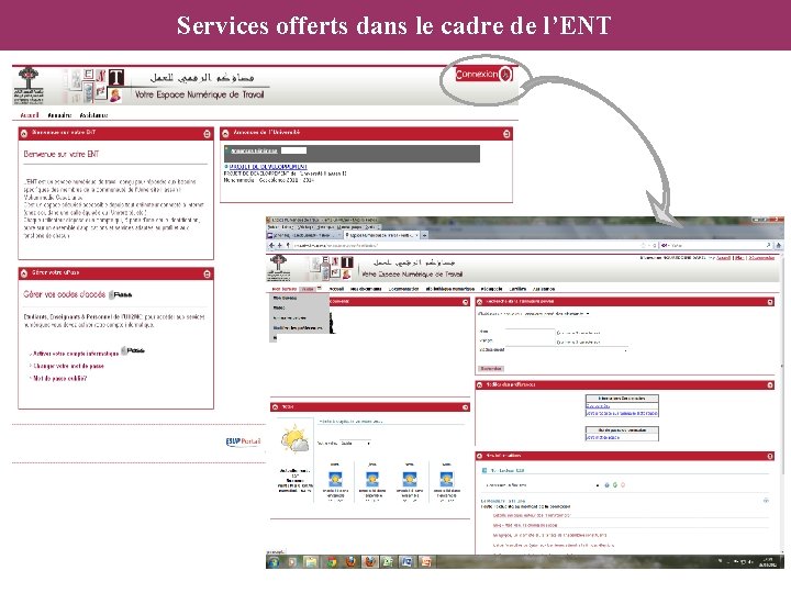 Services offerts dans le cadre de l’ENT 