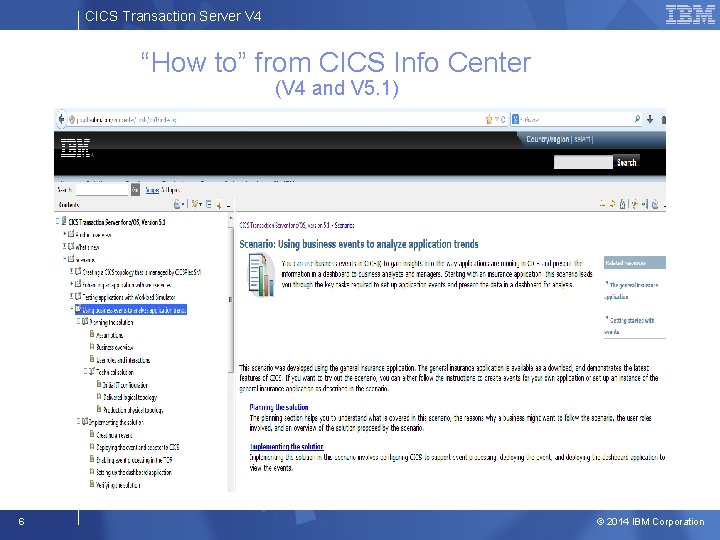 CICS Transaction Server V 4 “How to” from CICS Info Center (V 4 and