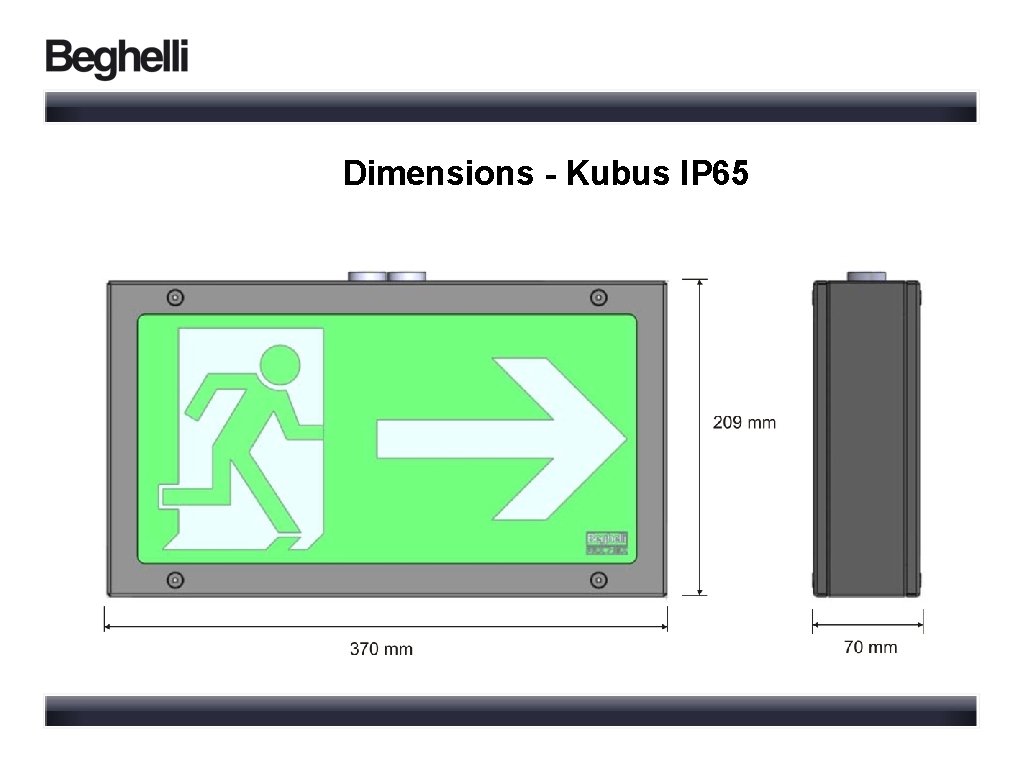 Dimensions - Kubus IP 65 