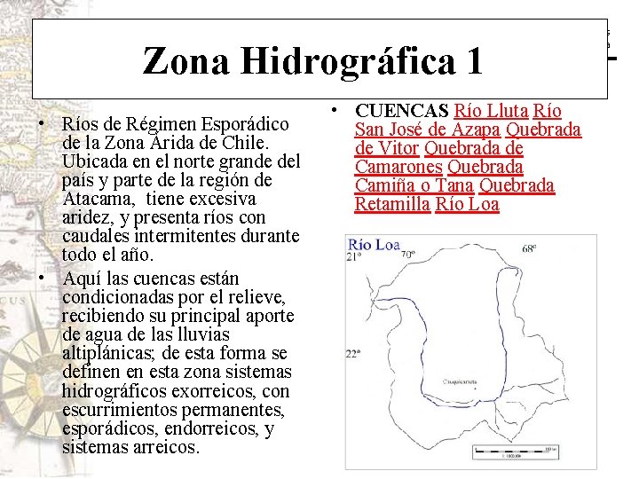 Historia y Ciencias Sociales Geografía Zona Hidrográfica 1 • Ríos de Régimen Esporádico de