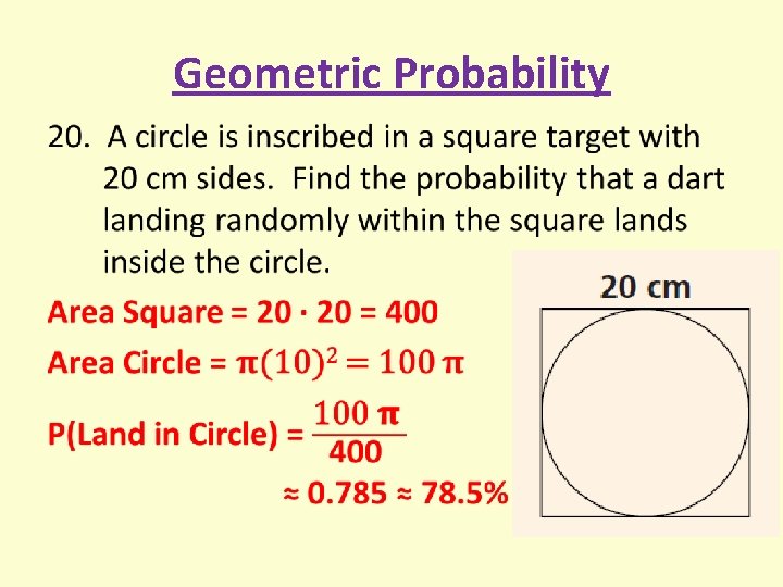 Geometric Probability • 