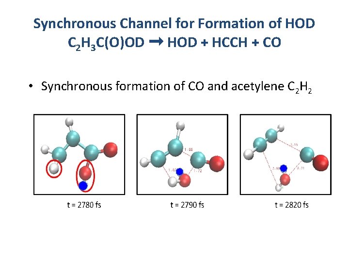 Synchronous Channel for Formation of HOD C 2 H 3 C(O)OD ➞ HOD +