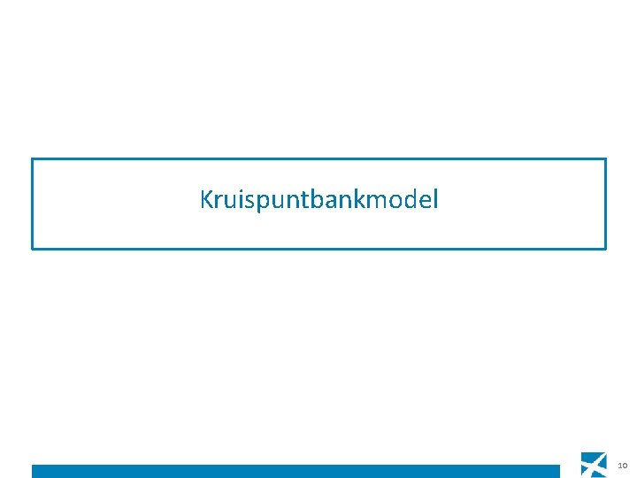 Kruispuntbankmodel 10 