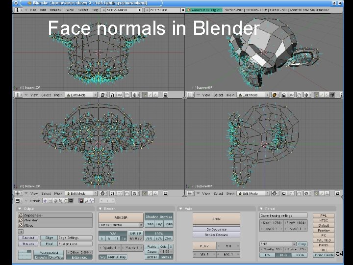 Face normals in Blender 54 Face normals in Blender 54