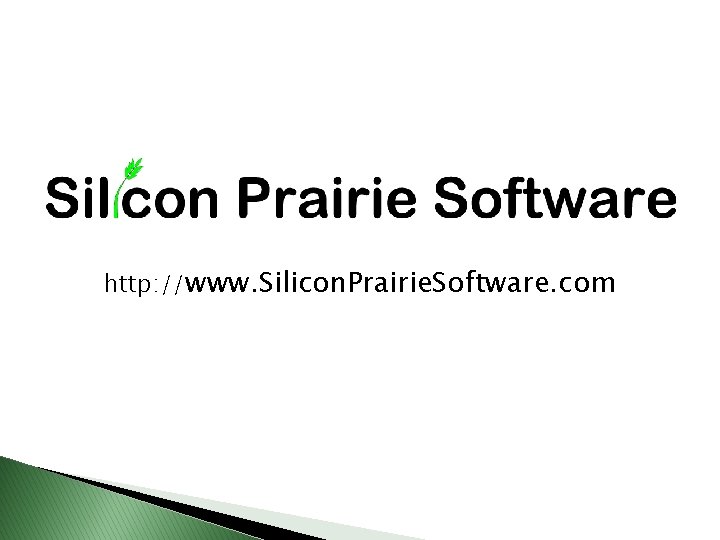 http: //www. Silicon. Prairie. Software. com 