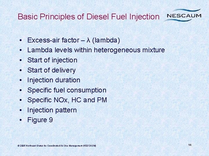 Basic Principles of Diesel Fuel Injection • • • Excess-air factor – λ (lambda)